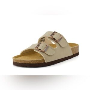 Cushionaire  Lane Cork Footbed Sandal Women's Cream Stone Boho Classic Cork 12